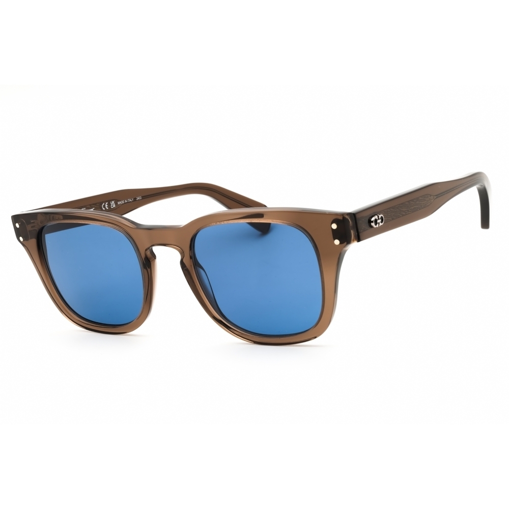 Salvatore Ferragamo SF1057S Sunglasses Brown Transparent Acetate Rectangle